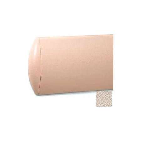 Pawling Crescent Shaped Wall Guard W/Rec. Plastic Clip Retainer System, 8"H x 12'L, Khaki Brown WG-7C-12-682